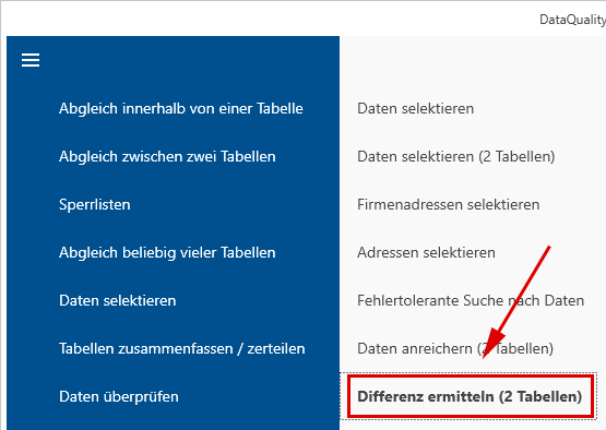 Differenz ermitteln (2 Tabellen)