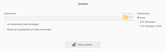 Differenz ermitteln, Ergebnis exportieren