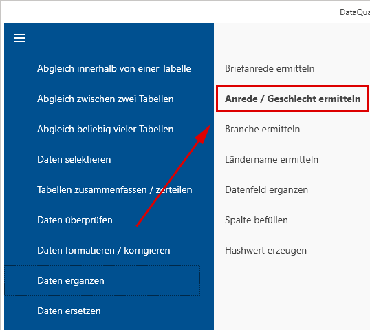 Anrede ermitteln