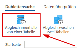 Abgleich in einer Tabelle