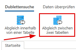 Dublettensuche zwischen zwei Dateien