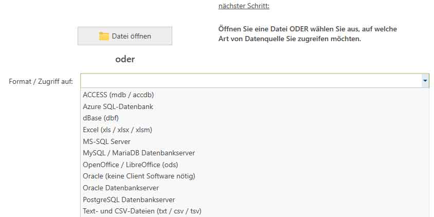 Datenquelle IBM DB2