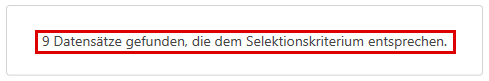 Selektionsergebnis