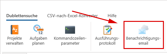 Benachrichtigungsemail